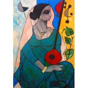 Abrar Ahmed, 20 x 30 Inch, Oil on Canvas, Figurative Painting, AC-AA-603